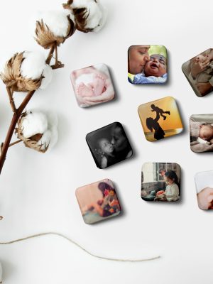 2" x 2" Square Magnet Buttons