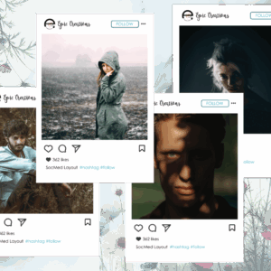 3.5" x 5" Social Media Framed Flex Magnet