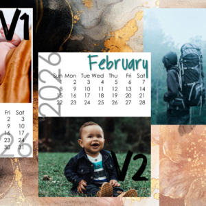 3.5" x 5" 2026 Calendar Flex Magnet